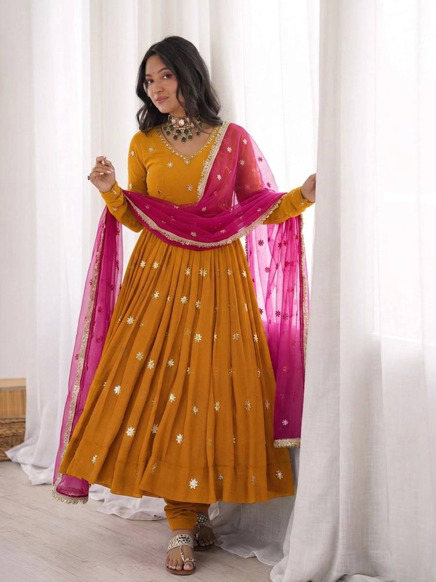Chic Anarkali Suits for Stylish Celebrations