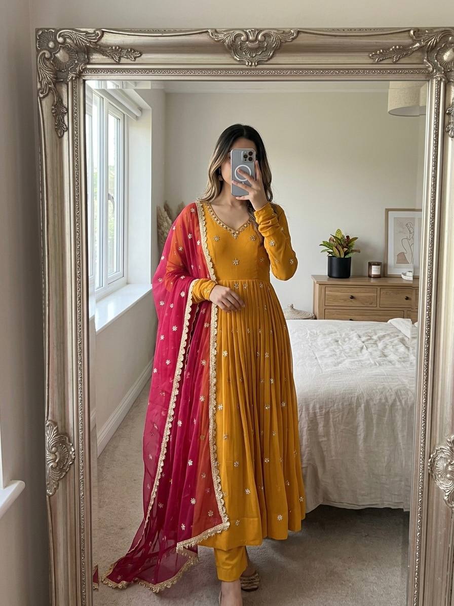 Chic Anarkali Suits for Stylish Celebrations