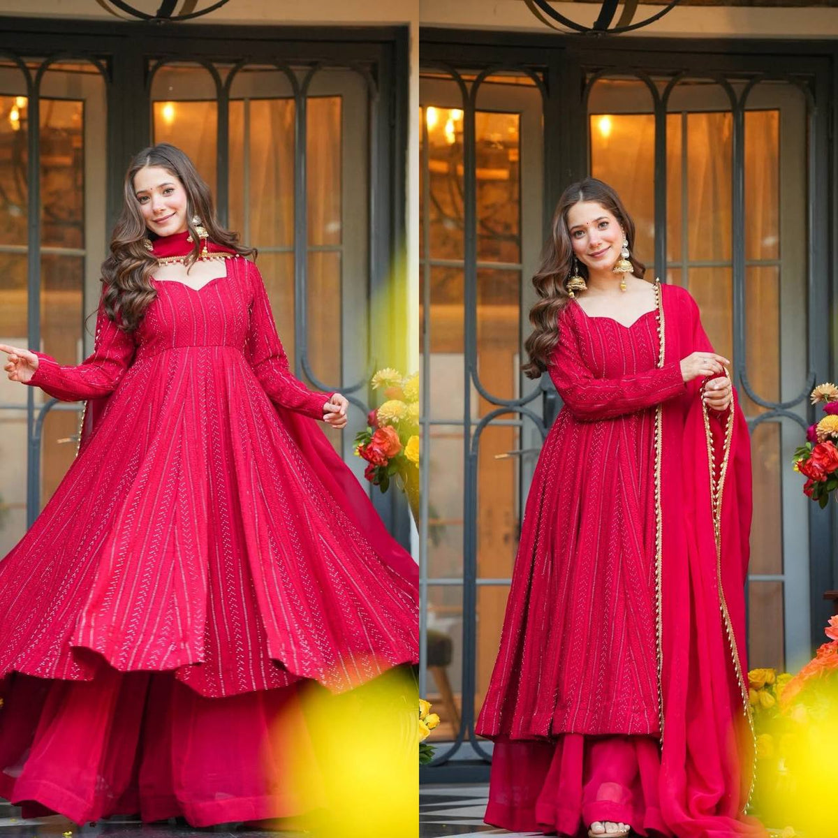 Graceful Presence A Red Dress Moment