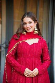 Graceful Presence A Red Dress Moment