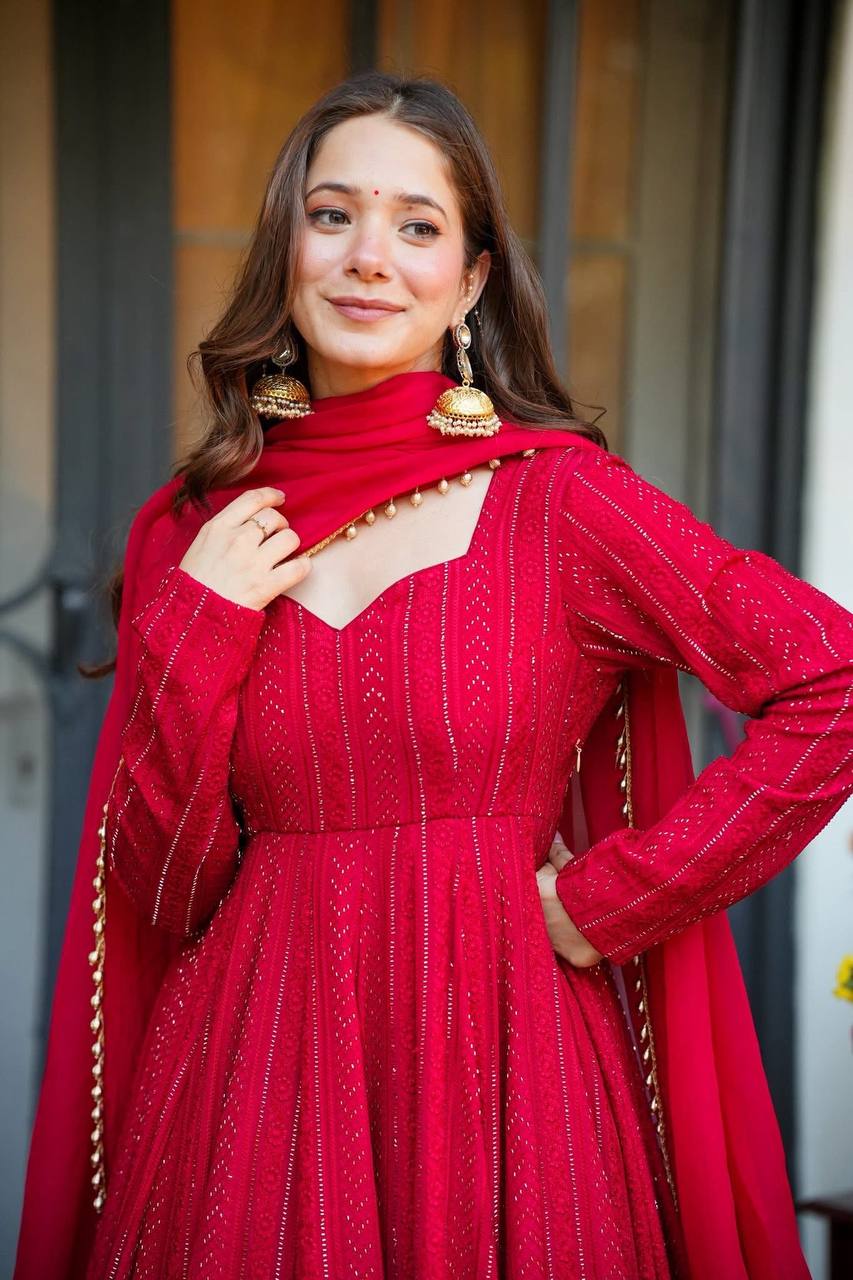 Graceful Presence A Red Dress Moment