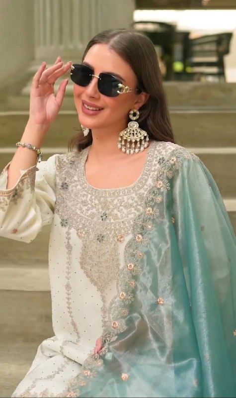 Graceful Design Embroidered Suit Collection