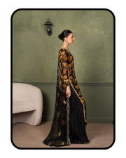 Glamorous Black and Gold Fashion Statement