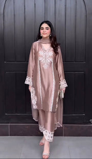 Opulent Threads Embroidered Elegance in Suit