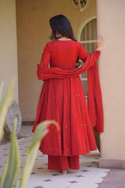Graceful Anarkali Suit Showcasing Beautiful Embroidery Work