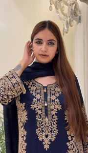 Empowering Elegance: A Woman in Blue