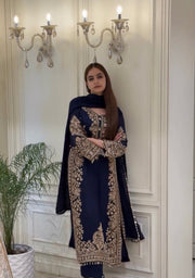Empowering Elegance: A Woman in Blue