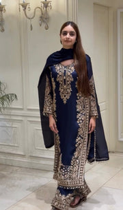 Empowering Elegance: A Woman in Blue
