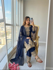 Empowering Elegance: A Woman in Blue