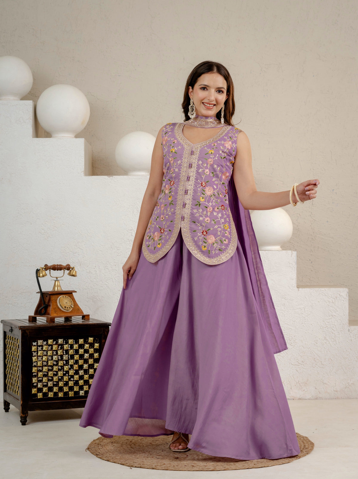Elegant Purple Ensemble for Sophisticated Occasions