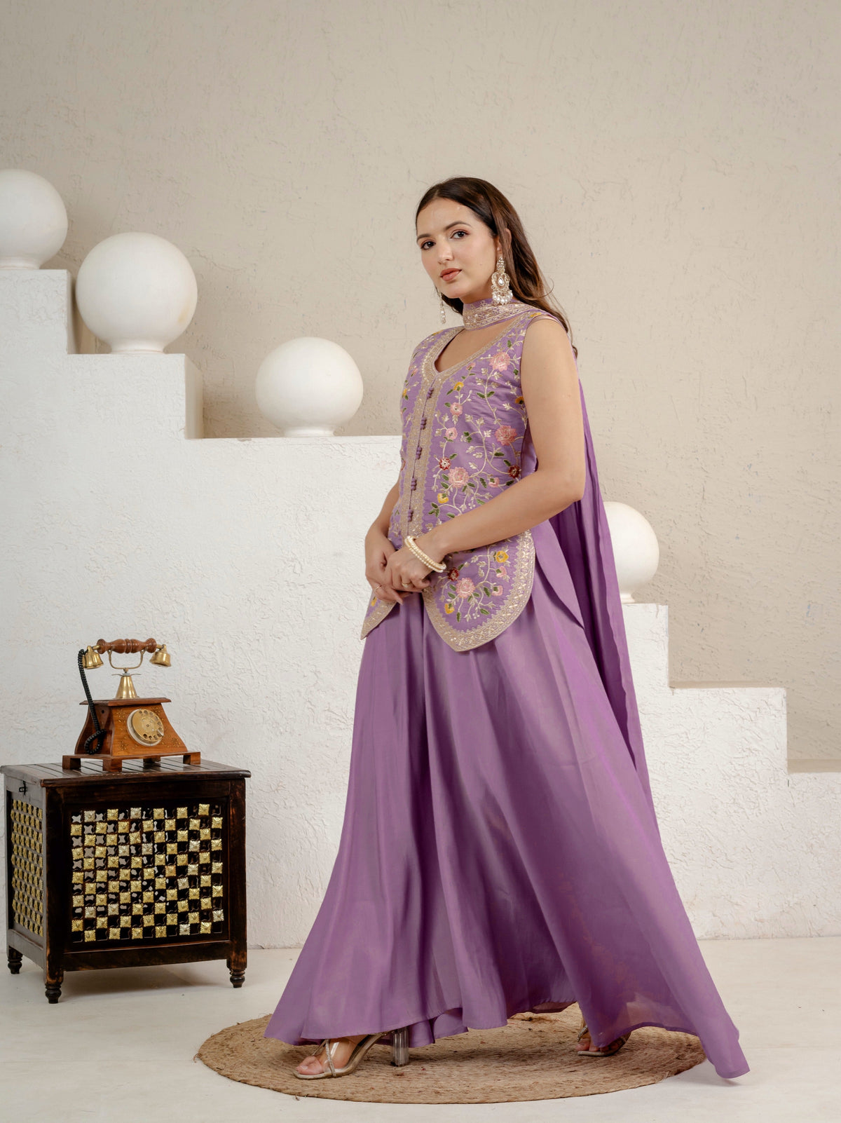 Elegant Purple Ensemble for Sophisticated Occasions