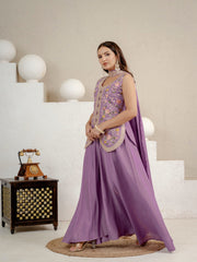 Elegant Purple Ensemble for Sophisticated Occasions
