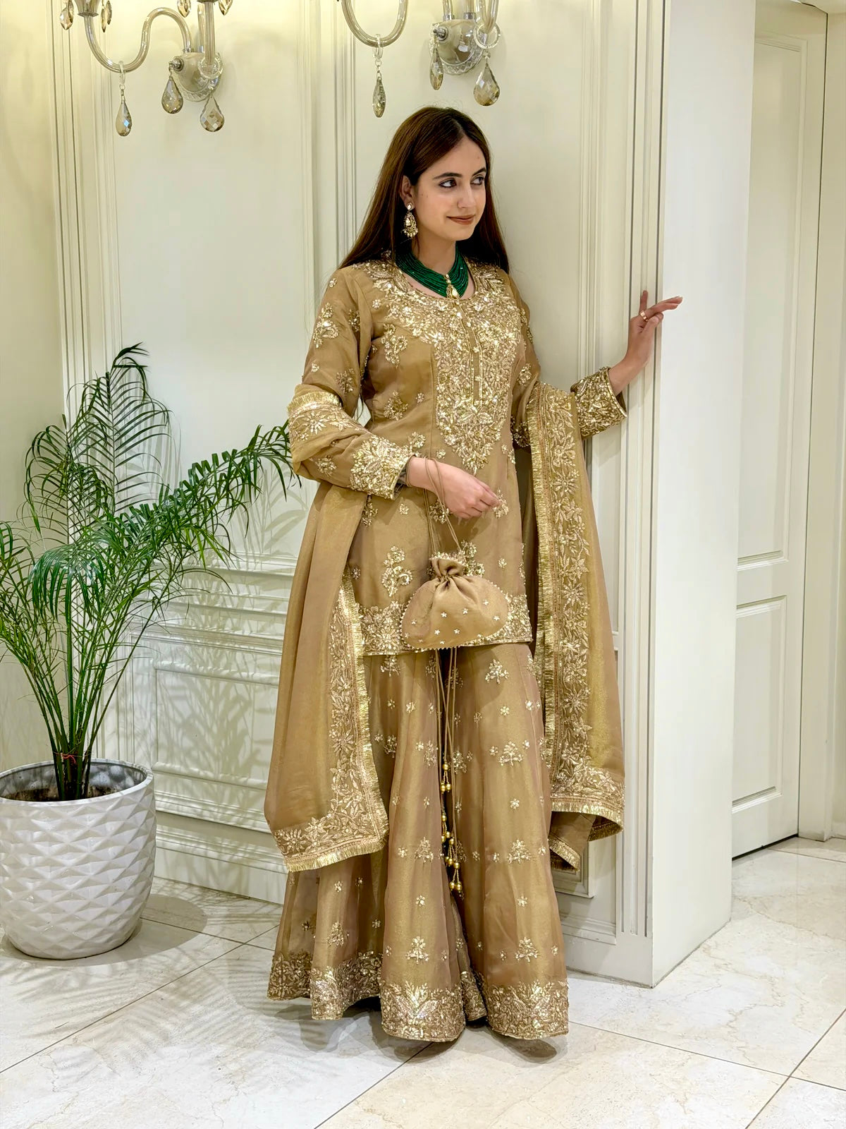 Radiant Elegance The Golden Suit Experience