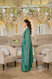 Vibrant Green Ensemble Traditional Pakistani Elegance
