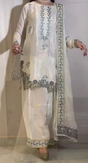 Radiant Selfie in Timeless White Ensemble
