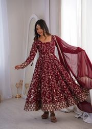 Vibrant Charm Women's  Anarkali Ensemble